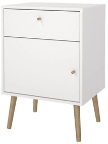 Noptieră albă Bodo – Tvilum