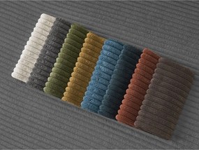 Canapea gri închis cu tapițerie din catifea reiată 170 cm Giorgia – Bobochic Paris