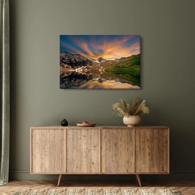 Tablou - Oglindirea în lacul montan (90x60 cm)