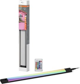 Osram - Corp de iluminat LED RGBW sub-dulap, dimmabil, cu senzor, LINEAR EDGE LED/8W/230V, negru + telecomandă