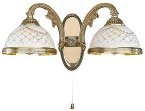 Aplica de perete clasica cu 2 brate design italian 7102