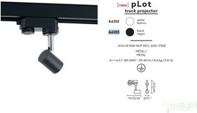 Spot negru directionabil pe sina, PLOT 64203