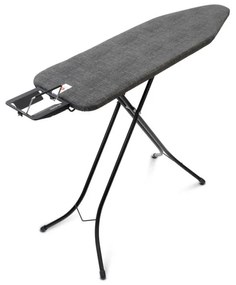 Masa de calcat Brabantia B 1003335, 124x38 cm, 7 pozitii de reglare, Suport fier de calcat, Negru