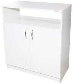 Comoda Soft 2 usi, alb, 75 x 87 x 39 cm