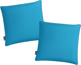 Set 2 buc perne de exterior CALINO 45x45 cm, albastru azur