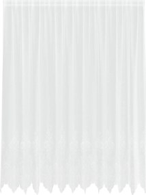 vidaXL Cortină din Dantelă cu perdele Alb 240 x 300 cm Poliester