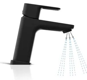 Baterie lavoar Ravak FREE X070148, 14,4 cm, neagră