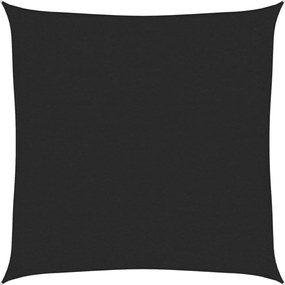 vidaXL Pânză parasolar, negru, 3x3 m, HDPE, 160 g/m²