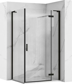 Cabina dus REA Hugo Black 100x80