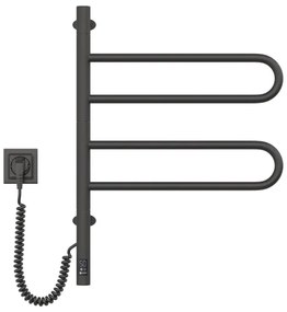 Uscător electric rotativ pentru prosoape FOUETTE 128W/230V 64,6 cm IP44 negru