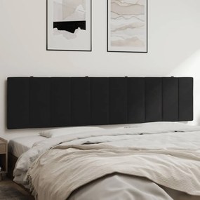 374691 vidaXL Pernă tăblie de pat, negru, 200 cm, catifea