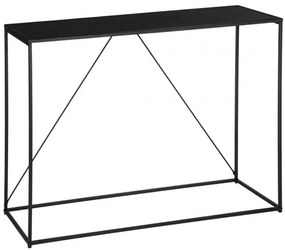 Masa consola Gota metal, negru, 120x40x85 cm