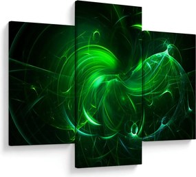 Tablou - abstracție verde (90x60 cm)