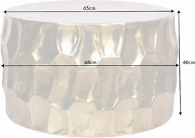 Masuta auxiliara design unicat Organic Orient 68cm, auriu