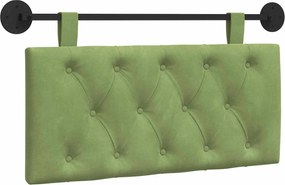 vidaXL Cap de pat suspendat Verde deschis 100 x 55 x 7 cm Catifea