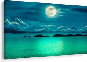 Tablou - Luna plină deasupra apei (90x60 cm)