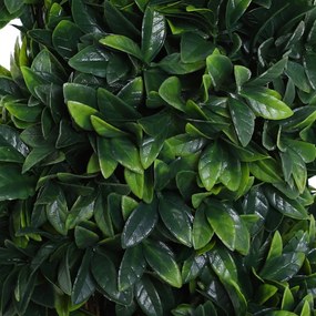 Outsunny Plantă Artificială Decorativă Buxus în Spirală cu Ghiveci Inclus, Ф32x120 cm, Verde | Aosom Romania