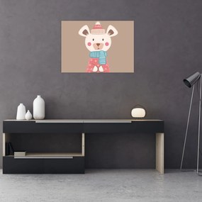 Tablou - Șoarece cu eșarfă (70x50 cm)