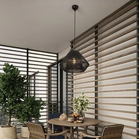 Lustra, Pendul din ratan sintetic pentru exterior Aell negru