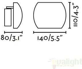 Aplica de perete LED ambientala alba, SWING 62113