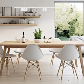 Lustră pe cablu GENESIS 7xGU10/8W/230V alb