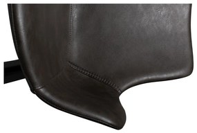 Scaun de sufragerie gri închis cu cotiere tapițat Hype – DAN-FORM Denmark