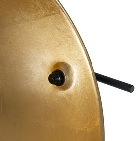 Lampă de podea neagră cu auriu 35 cm reglabilă - Magnax