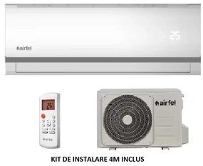 Aparat Aer Conditionat Airfel 3DInverter, R32, Clasa A++, 12000 BTU Cu KIT De Instalare De 4 M