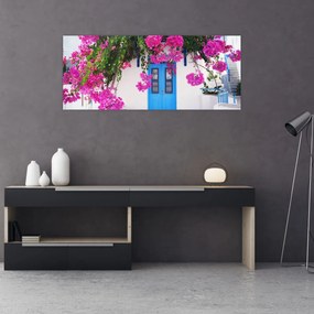 Tablou - Casă tradițională grecească (120x50 cm)