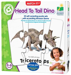 PUZZLE POTRIVESTE CORPUL DINOZAURILOR - THE LEARNING JOURNEY (TLJ345719)