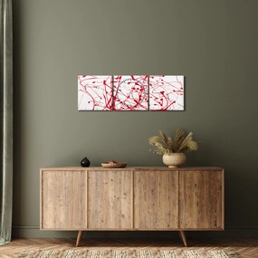 Tablou - Tehnica de picurare (cu ceas) (90x30 cm)