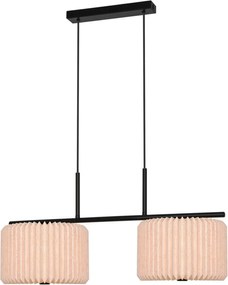 Lustra suspendata moderna cu abajur plisat Vivienne