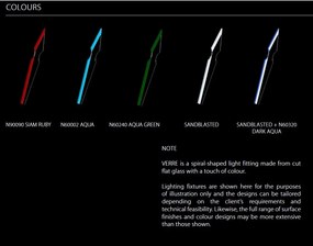 Lustra LED moderna, spirala design LUX cristal VERRE 02 – I