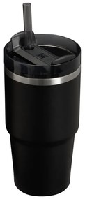 Termos negru cu pai din oțel inoxidabil 600 ml Quencher H2.0 FlowState Tumbler Black – Stanley