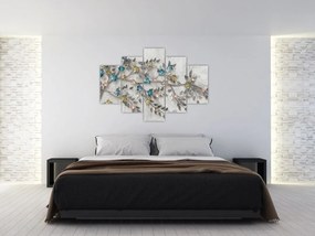 Tablou - Pe creangă - abstract (150x105 cm)