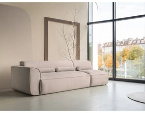 Șezlong modular bej (cu colț pe partea stângă ) Flex Felix – Miuform