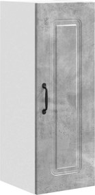 vidaXL Dulap de bucătărie Kalmar Gri din beton 30 x 31 x 80 cm