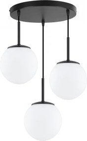 Brilagi - Lustră pe cablu MILO 3xE27/60W/230V neagră