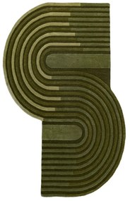 Covor verde țesut manual din lână 200x290 cm Conway Retro – Flair Rugs