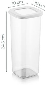 Set 12 cutii depozitare , UnicUtil, Spacious Versatile, Alb