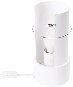 Lampă de masă Sollux SL.1675 FLASH 1xE27/15W/230V alb