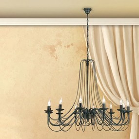 Candelabru design rustic cu 12 brate Vela, Antik
