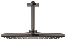 Palarie dus fix Grohe Rainshower Mono 310, 31x31 cm cu brat, montaj pe tavan, antracit (hard graphite)