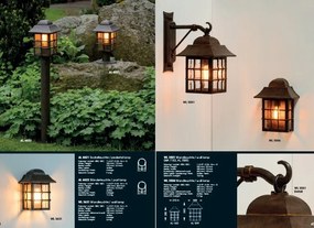 Pendul iluminat exterior din fier forjat, HL 2586