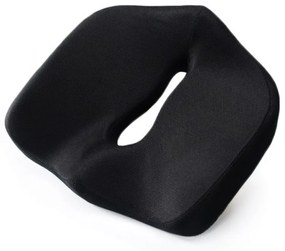 Pernă ortopedică pentru șezut, din spumă cu memorie și infuzie cu gel, ORTO COCCIS PLUS AERO-GEL B, fermitate NORMALĂ, Husă Mesh,