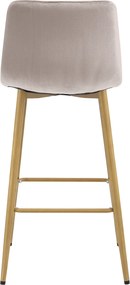 Scaun de bar ARCETO VELVET, bej