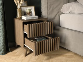 OFERTA Noptiera ENTSIAN 40x40cm, stejar artizanat II. calitate