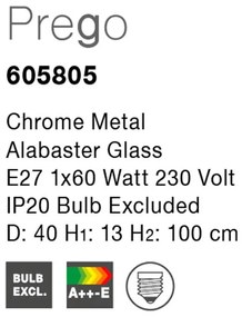 Lustra, Pendul design clasic Prego 40cm NVL-605805
