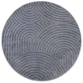 Covor gri antracit rotund ø 160 cm Panglao New York Anthracite – Elle Decoration
