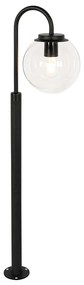 Lanterna moderna neagra cu sticla transparenta 100 cm IP44 - Sfera